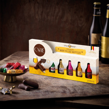 čokoládové lahvičky s pivem