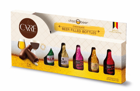 čokoládové lahvičky s belgickým pivem